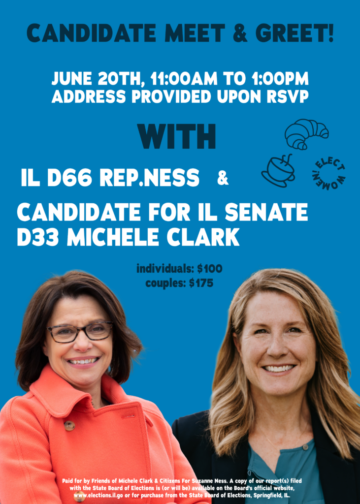 Candidate Meet & Greet with Suzanne Ness and IL Senate Candidate Michelle Clark